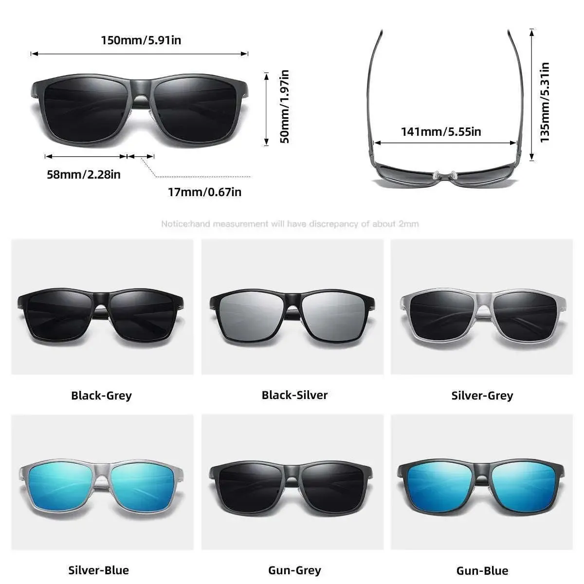 Aluminum Magnesium Polarized Sunglasses