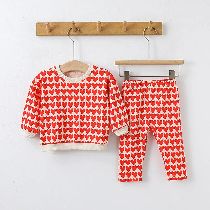 Baby All Over Print Pattern Hoodies Combo Pants Sets by MyKids-USA™