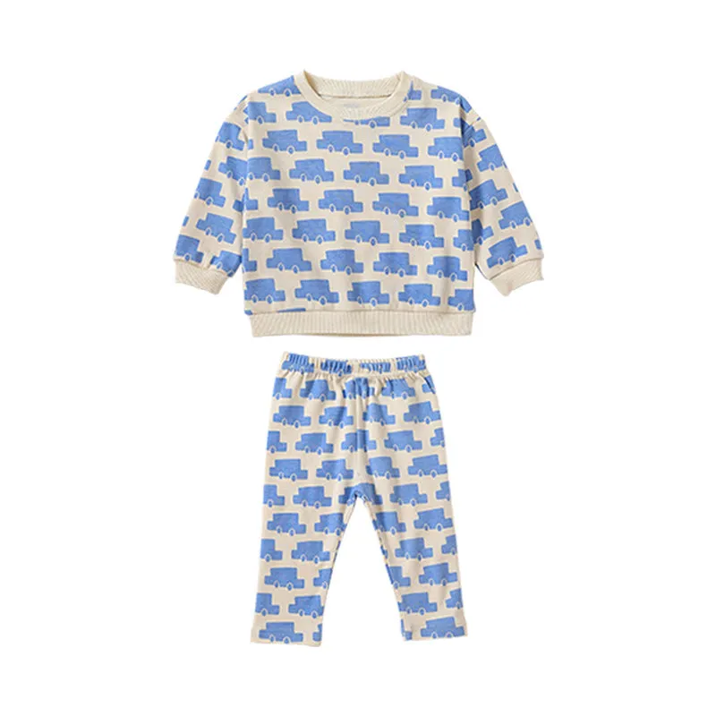 Baby All Over Print Pattern Hoodies Combo Pants Sets by MyKids-USA™