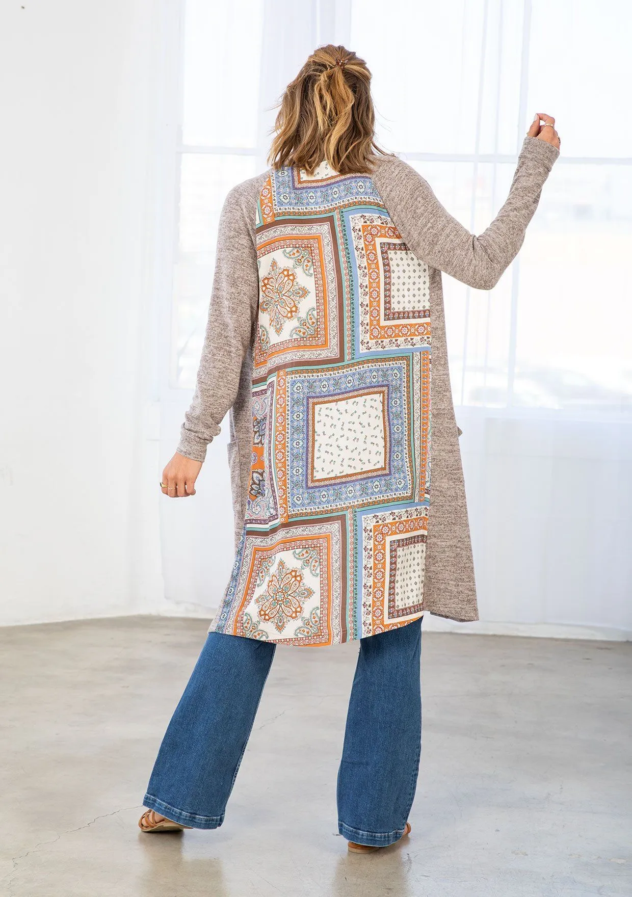 Brooks Patchwork Cardigan