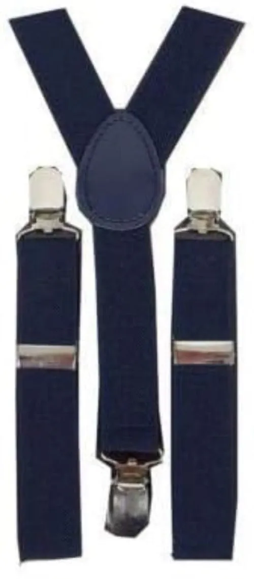 Childrens Boys Kids Navy Braces