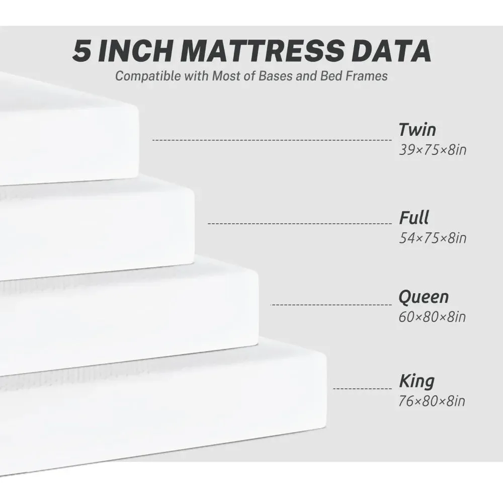 CoolComfort Gel-Infused Memory Foam Mattress - Queen Size