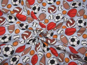 COTTON POPLIN BABY PRINT BALLS 58&quot; WIDE