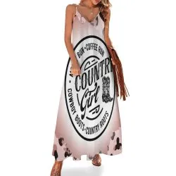 Country Girl Spaghetti Strap Ankle-Length Dress Long dress