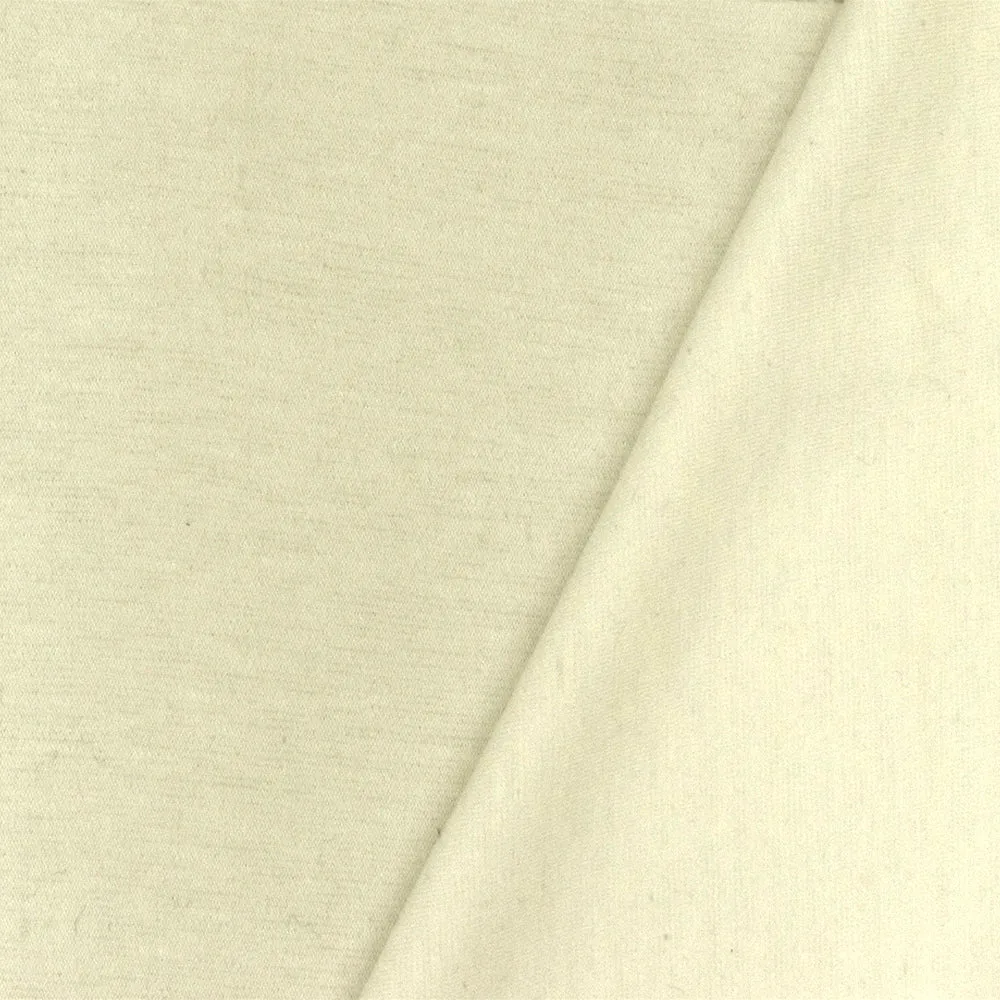 Cream Ivory Solid Stretch Polyester Double Knit Fabric