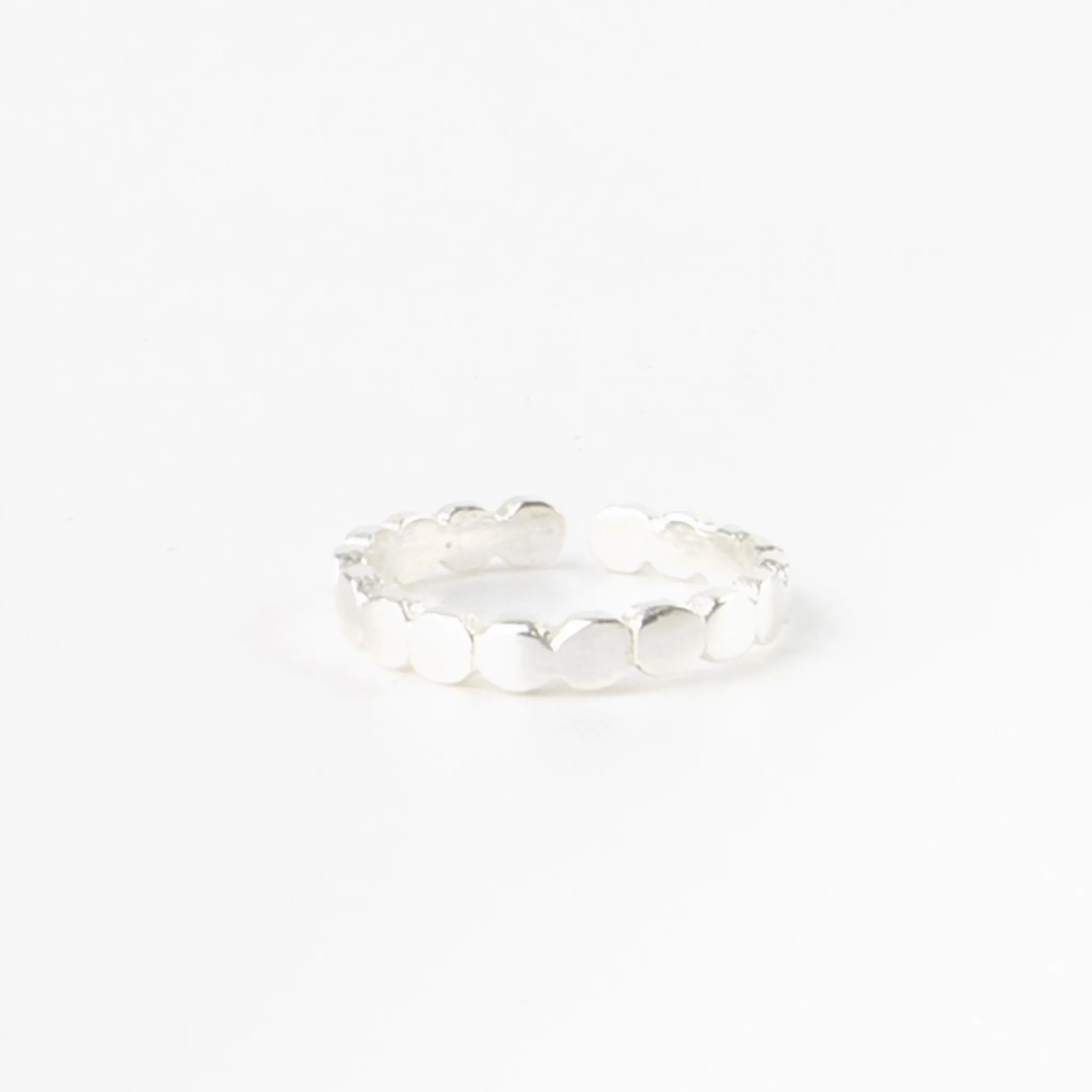 Dainty Dot Silver Plated Toe Ring