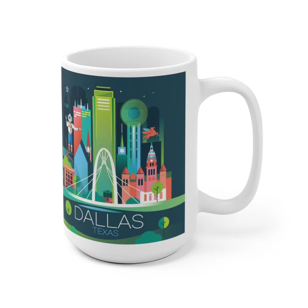 DALLAS 11 OZ OR 15 OZ CERAMIC MUG