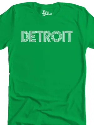 Detroit Neon Unisex T-shirt - White / Irish Green