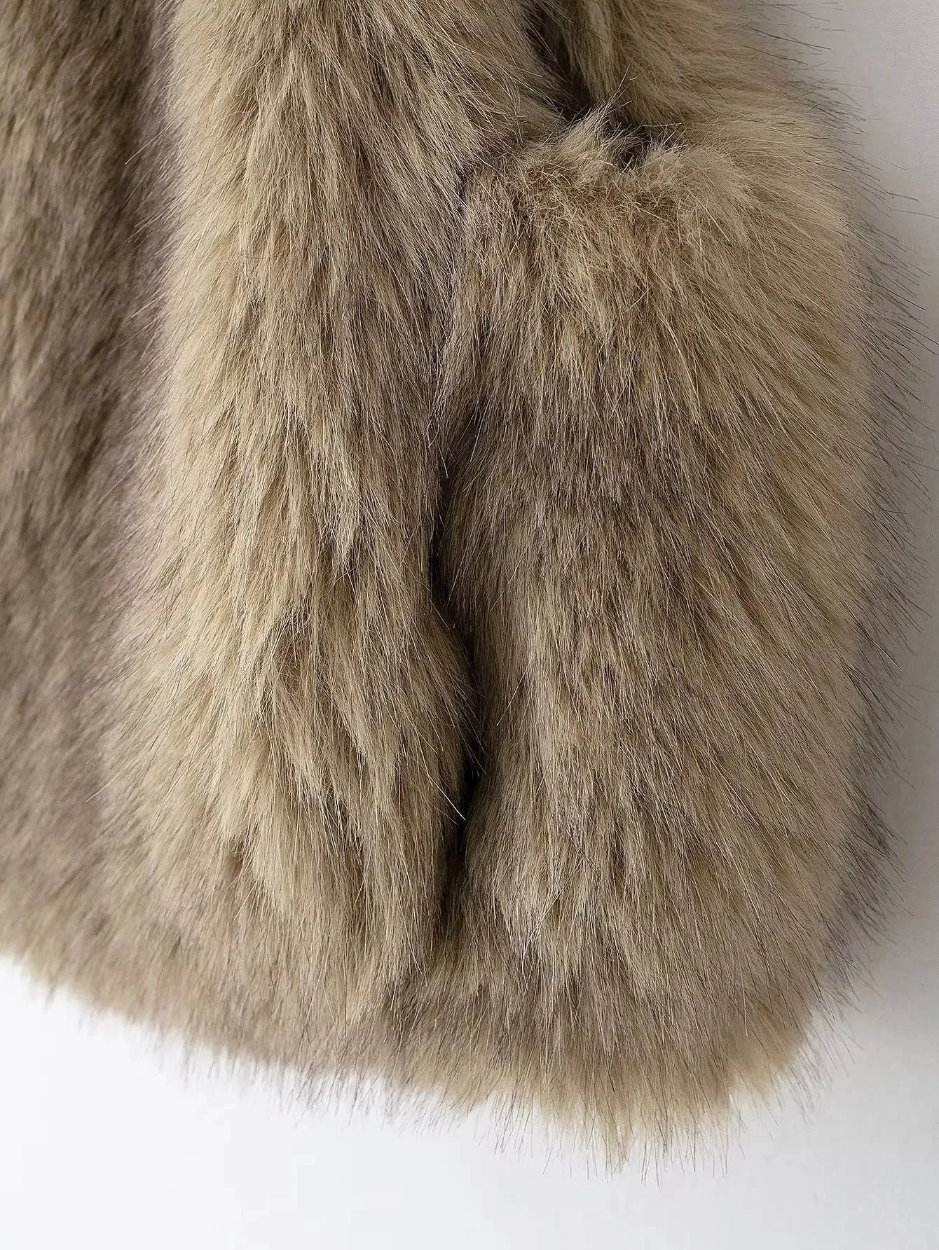 Faux Fur Loose Sleeveless Jacket