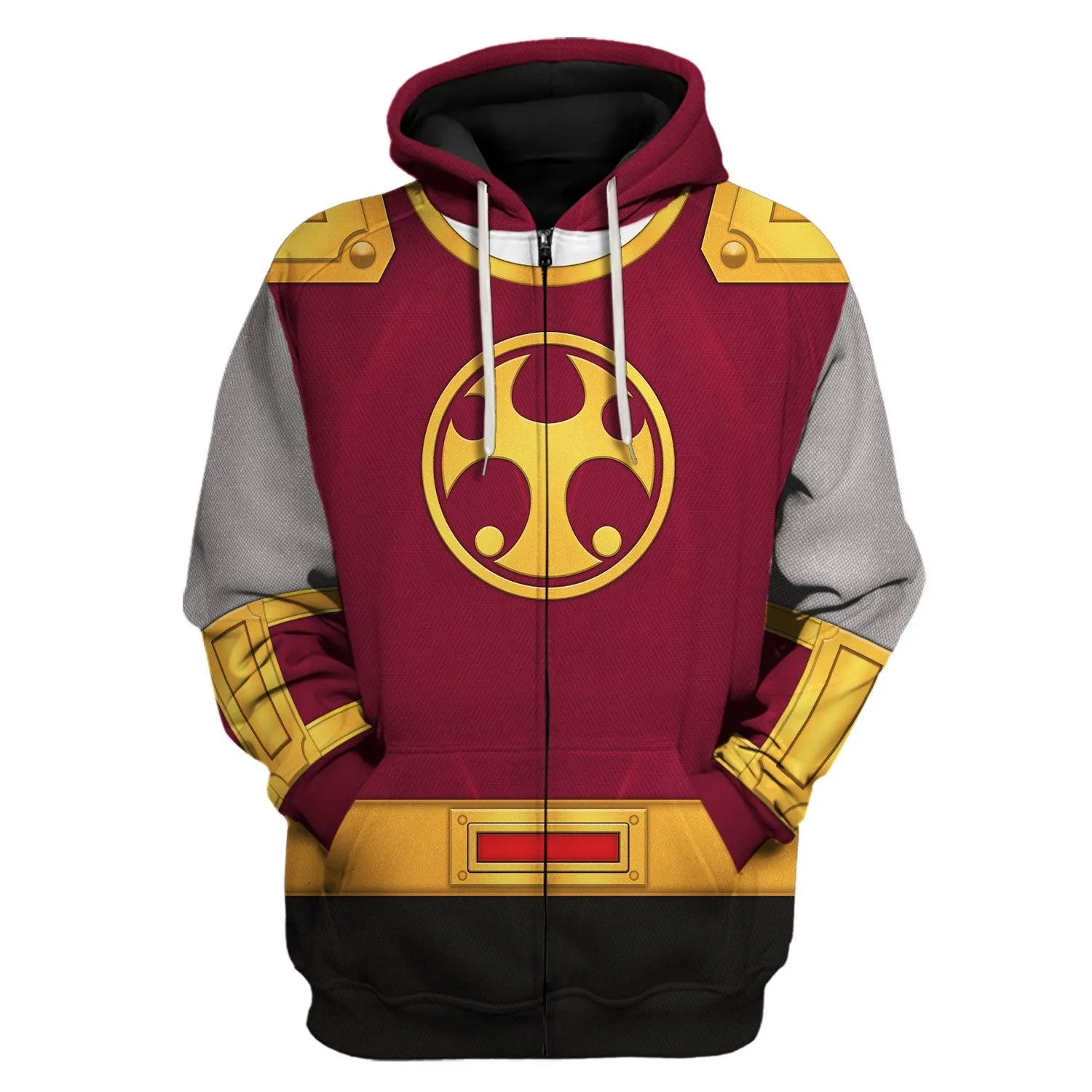 Gearhomie Power Rangers Ninja Storm Crimson Thunder Ranger Hoodies Sweatshirt T-shirt Hawaiian Tracksuit