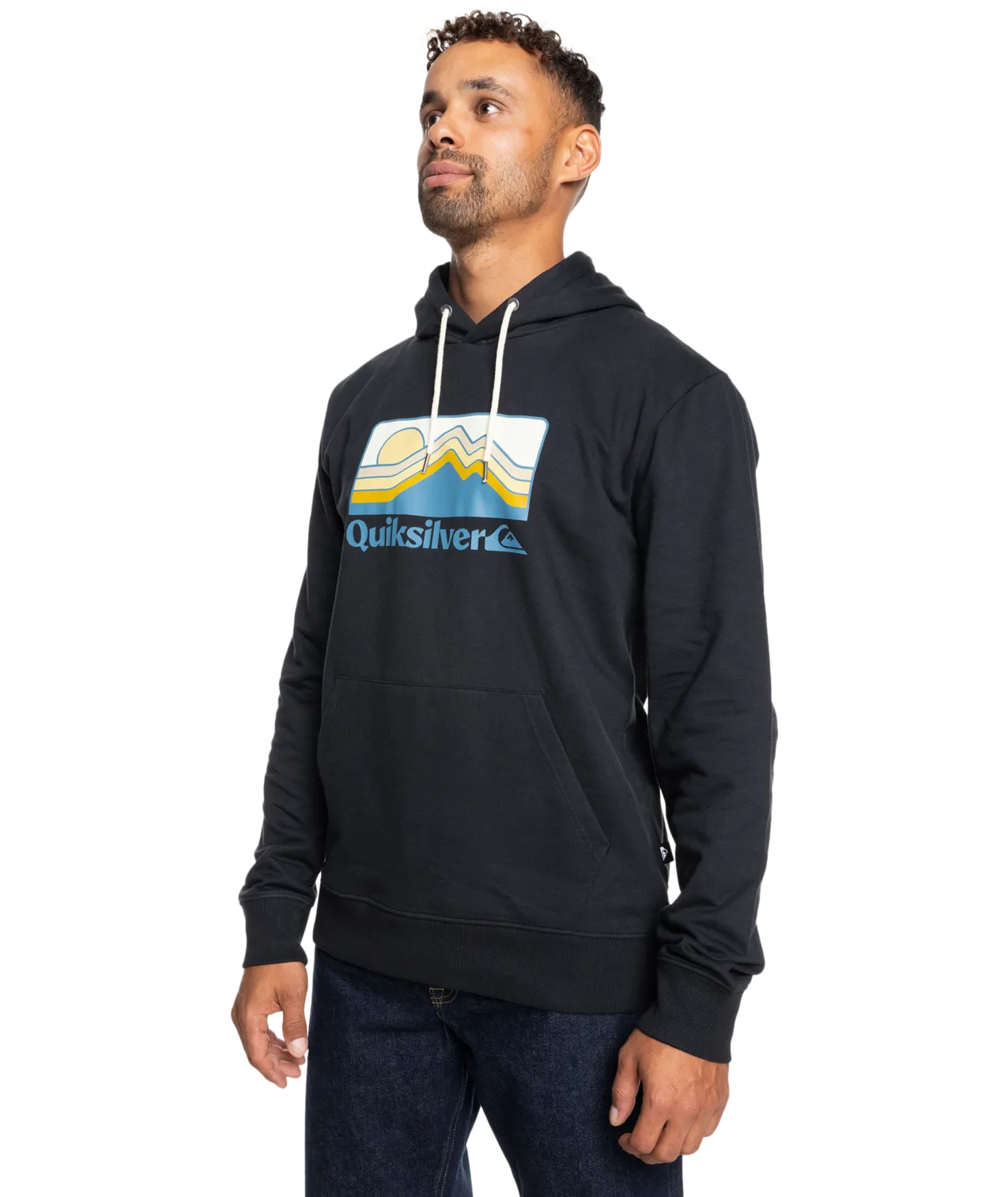 Gradient Mountains Hoodie in Black