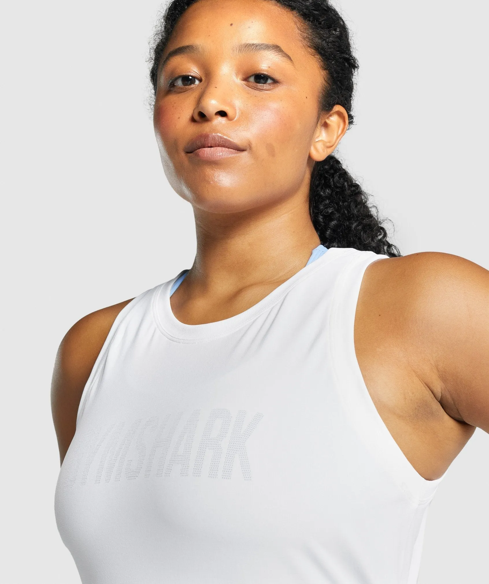 Gymshark Fit Seamless Loose Tank - White