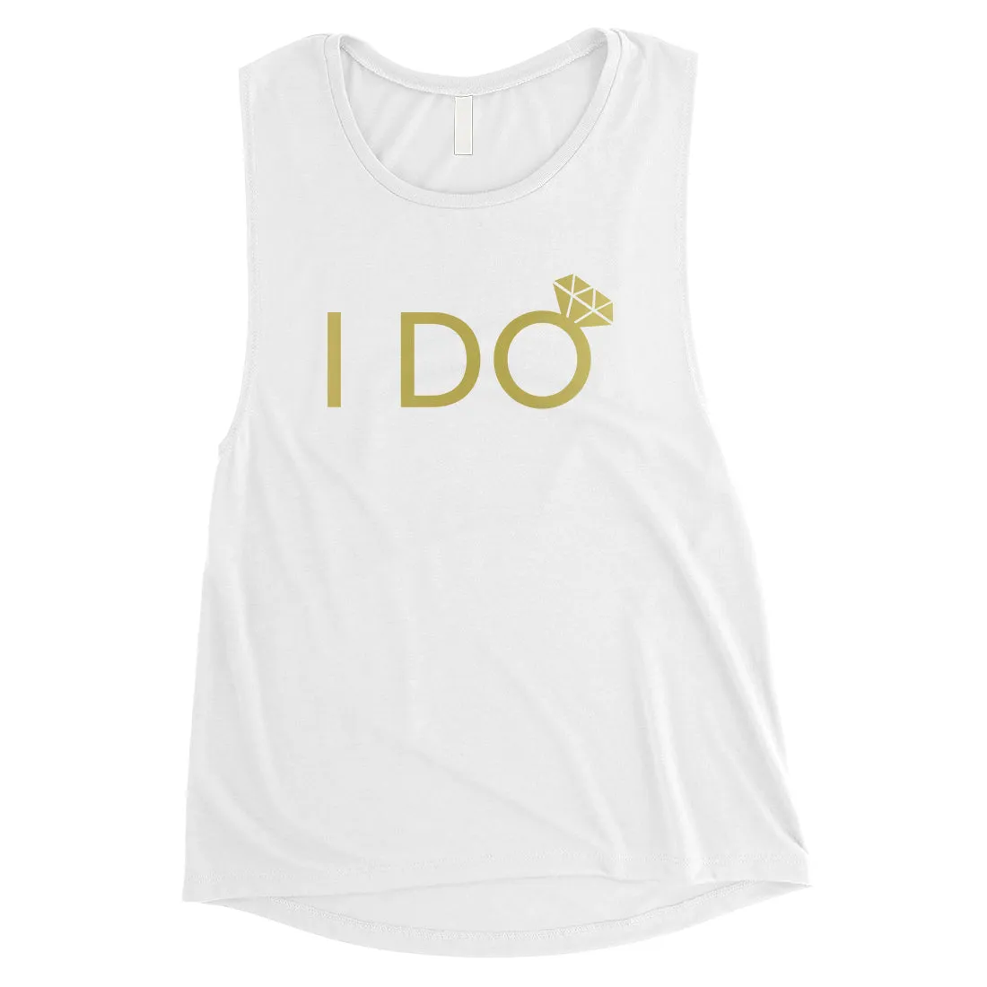 I Do She Said Yas-GOLD Womens Muscle Tank Top Lovely Cool Sweet