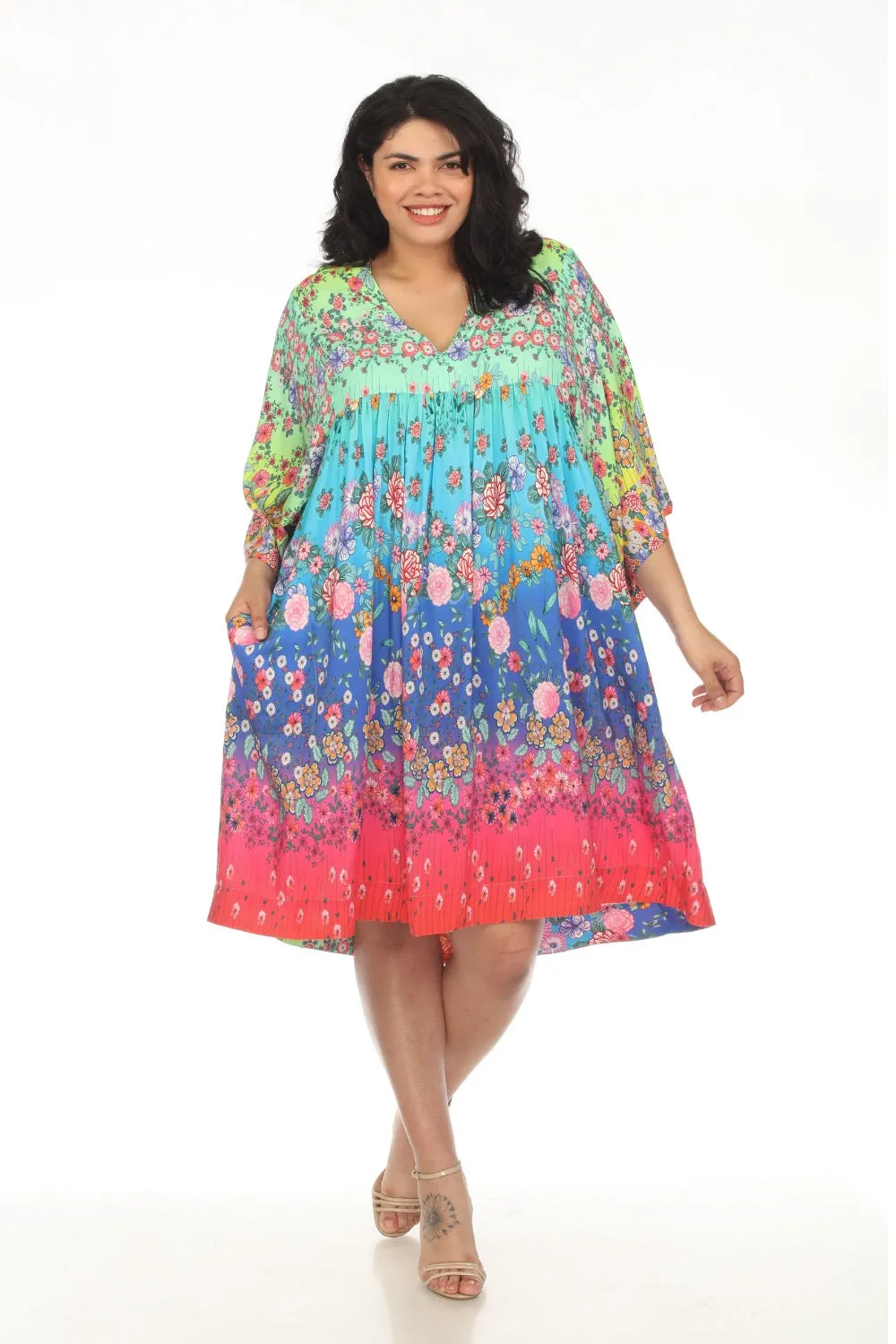 Johnny Was Mila Easy Swim Cover-Up Dress Plus Size CSW9023AJX