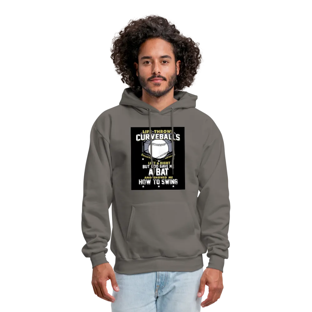 Life Throws Curve Balls Men's Hoodie