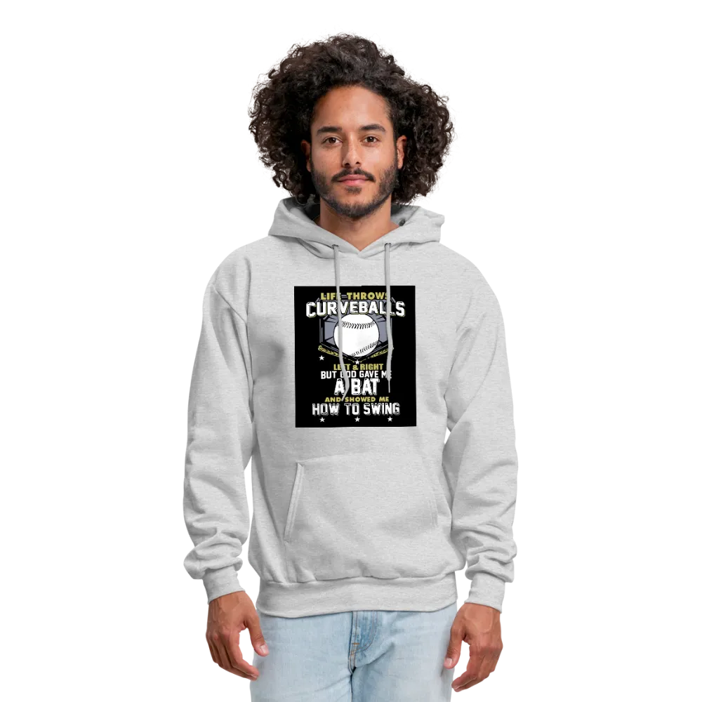 Life Throws Curve Balls Men's Hoodie