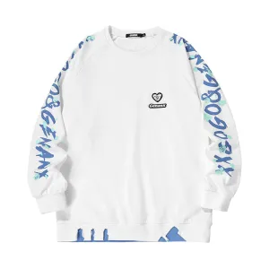 [Lightning Tide &xxgogo joint brand] printed hoodie