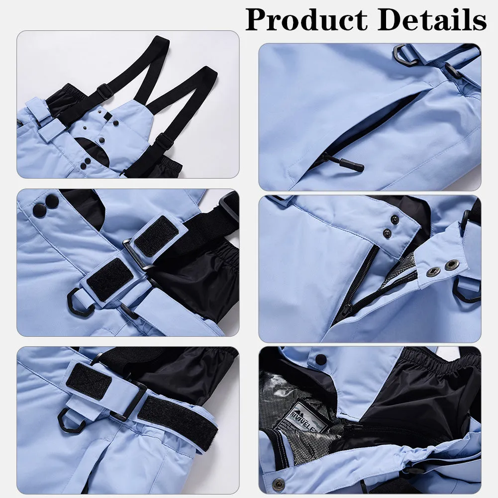 Men Insulated Jacket & Bib Pants Waterproof Ski Set