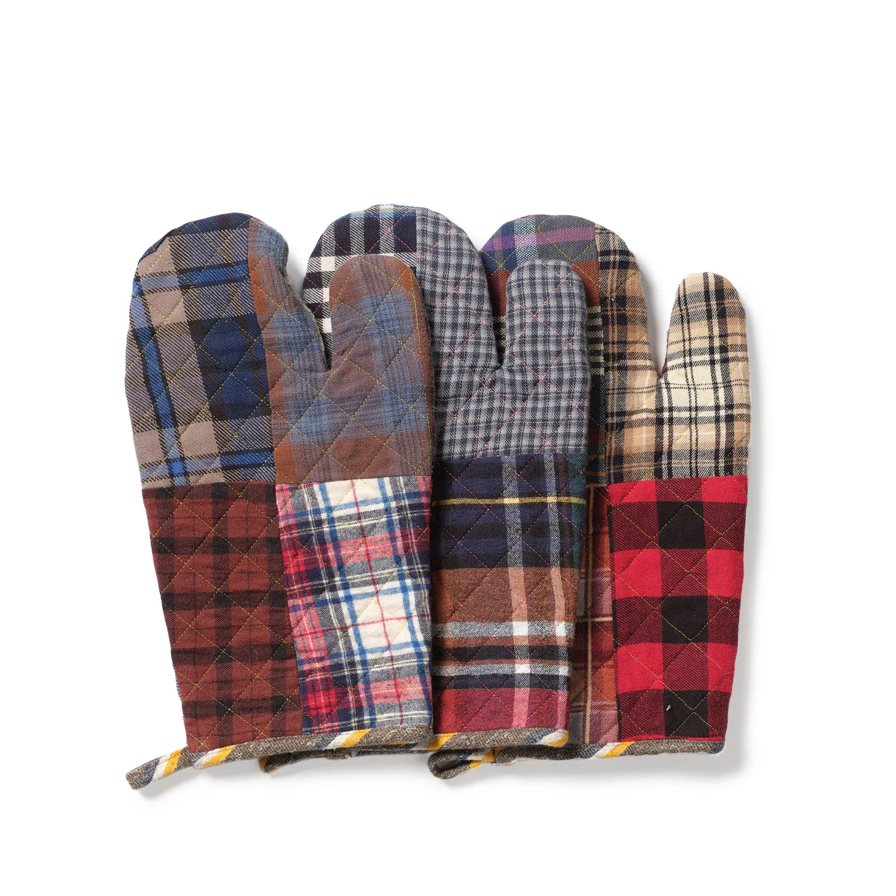 Patchwork Flannel Oven Mitt