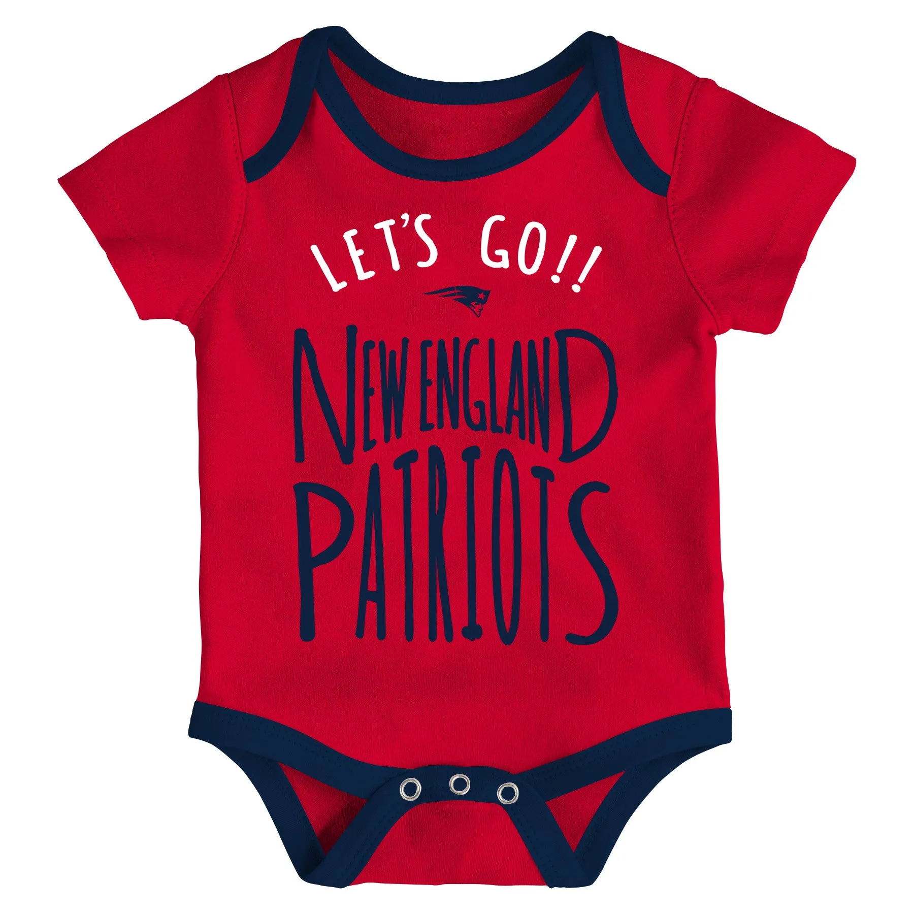 Patriots Let's Go 3-Pack Bodysuit Set