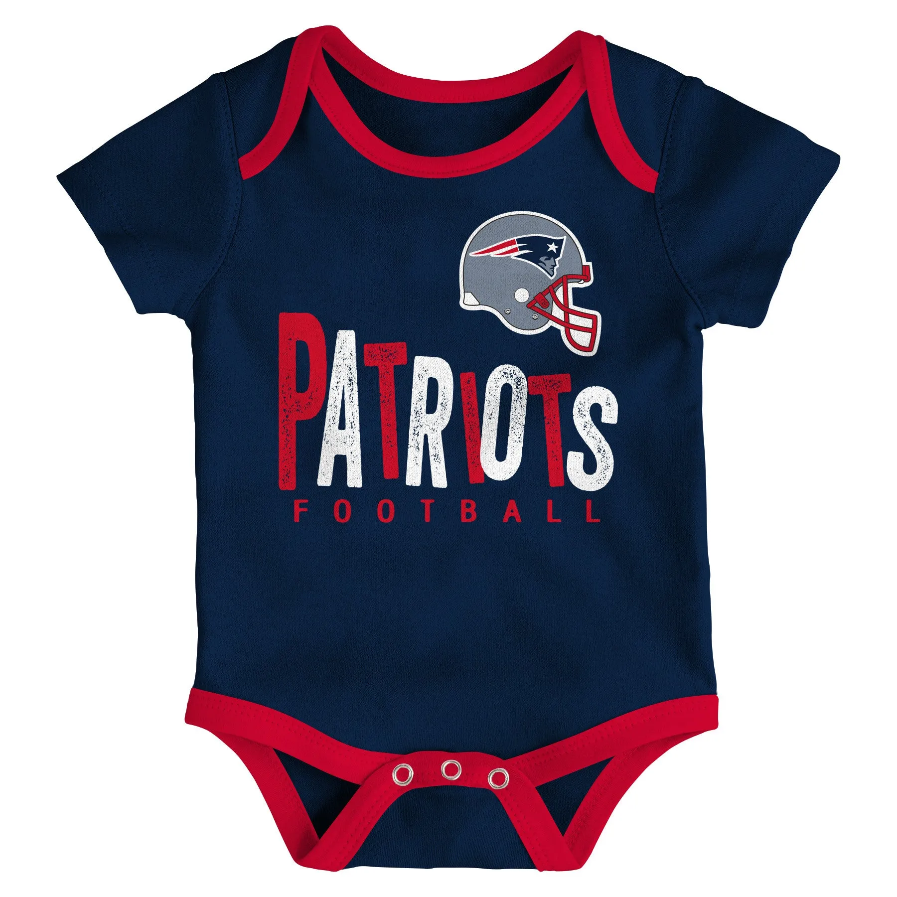 Patriots Let's Go 3-Pack Bodysuit Set