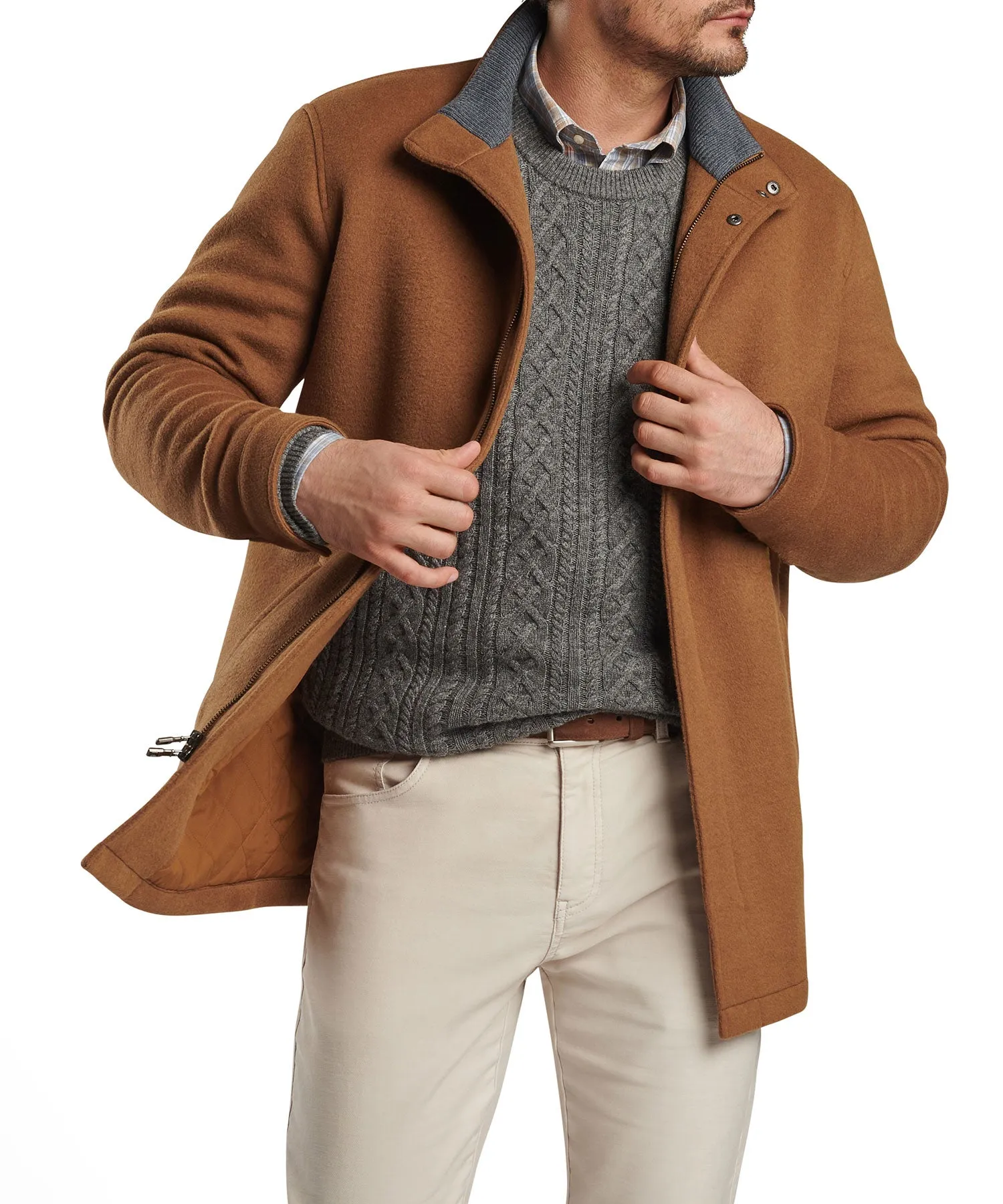 Peter Millar Crown Flex Fleece City Coat