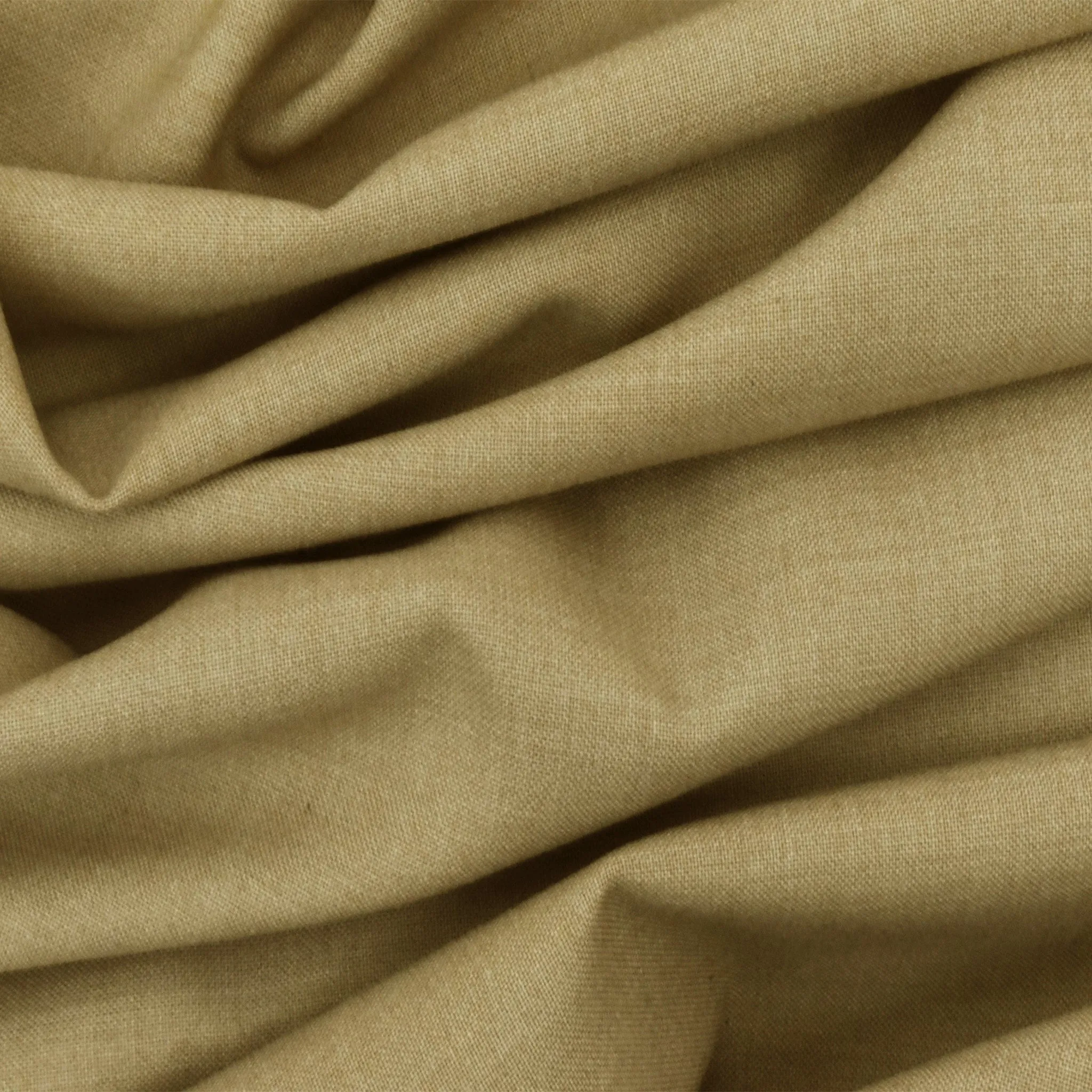 Sandy Beige Polyester Shirting Woven Fabric