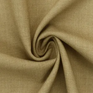 Sandy Beige Polyester Shirting Woven Fabric