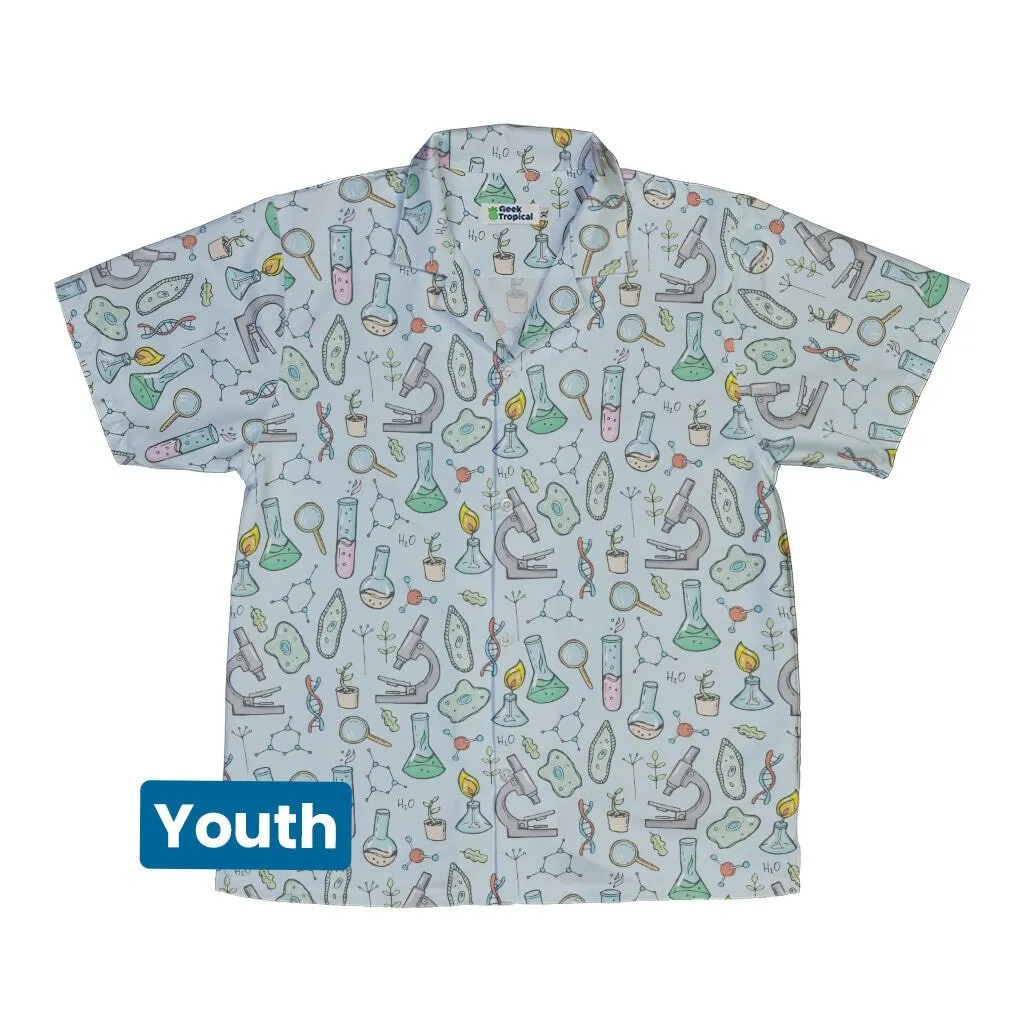 Science Bioengineer Germanation Sky Blue Youth Hawaiian Shirt