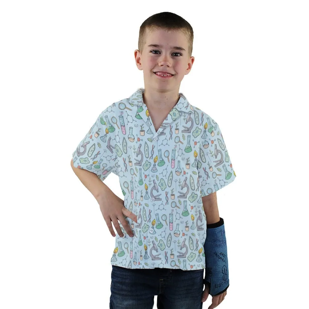 Science Bioengineer Germanation Sky Blue Youth Hawaiian Shirt