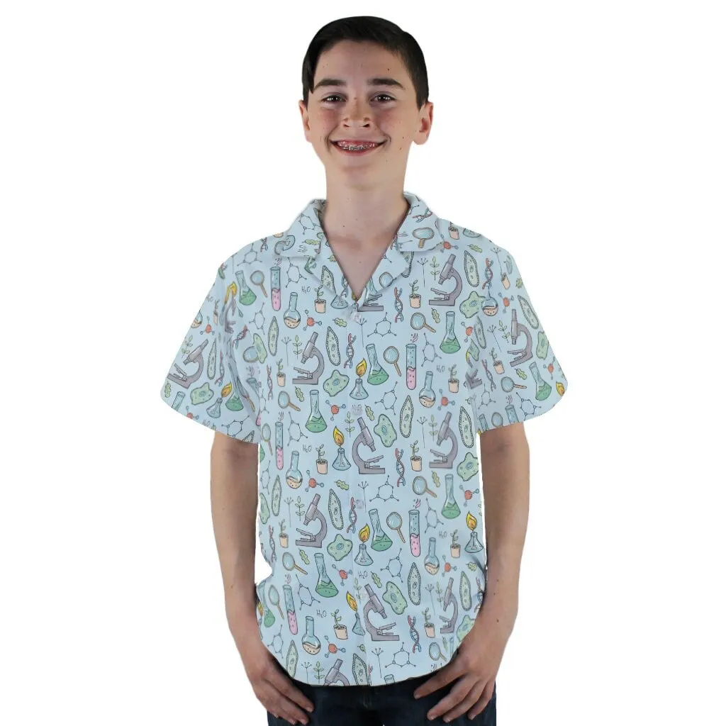 Science Bioengineer Germanation Sky Blue Youth Hawaiian Shirt