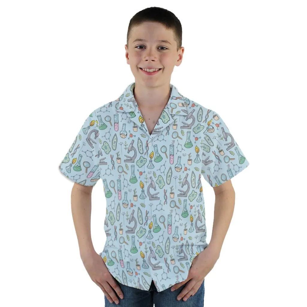 Science Bioengineer Germanation Sky Blue Youth Hawaiian Shirt