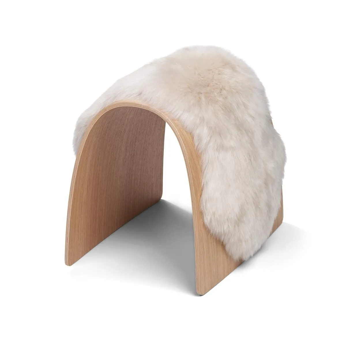 Sheep Stool Cover | Long Wool