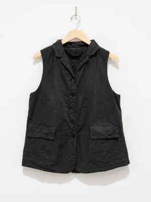 Sleeveless Blazer CC - Charcoal