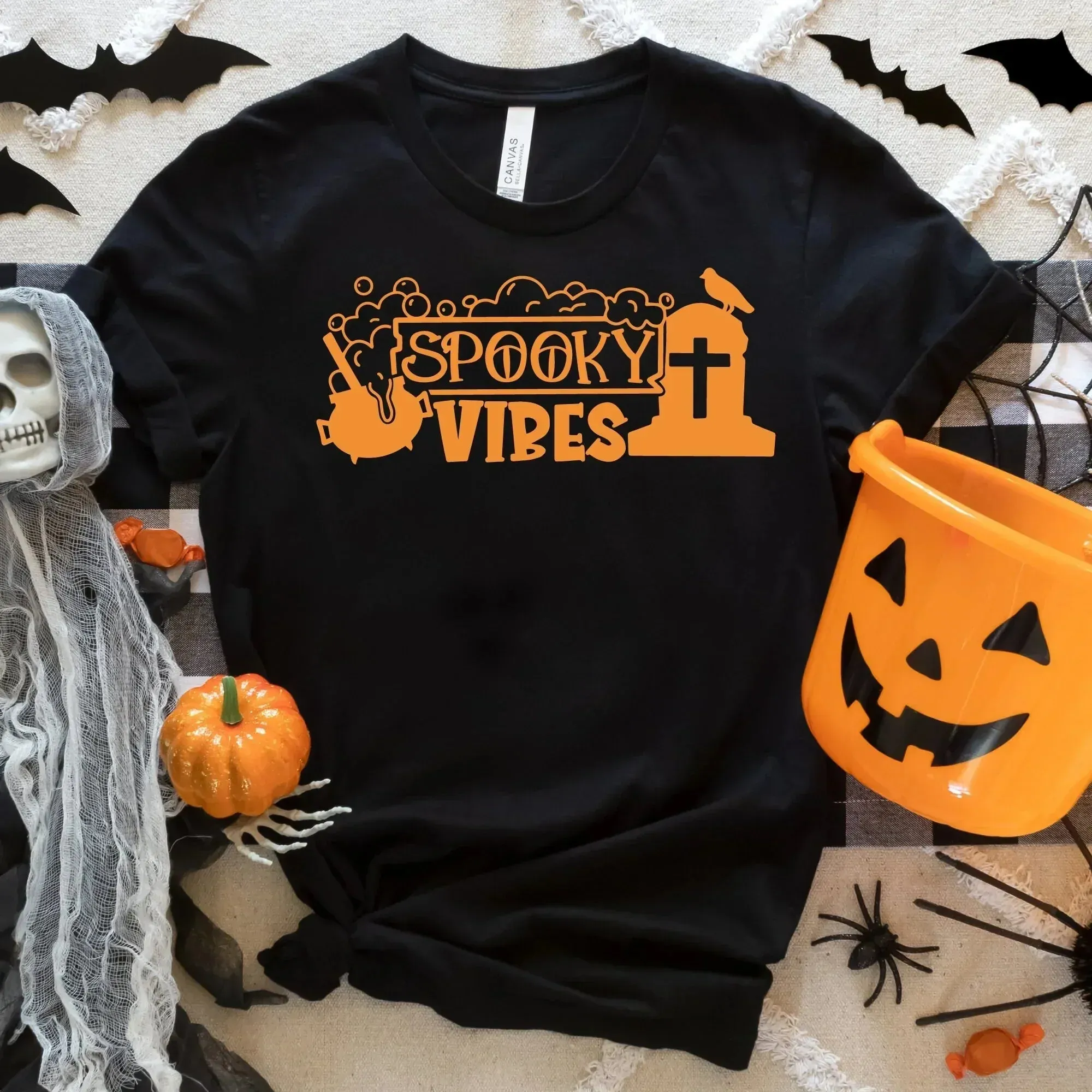 Spooky Vibes, Halloween Sweater, Halloween Crewneck, Halloween Party, Horror Shirt, Funny Halloween, Horror Movie, Halloween Hoodie