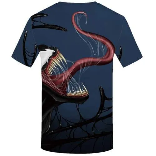 Venom T-shirt Men Anime Tshirts Cool Fitness T-shirts 3d Black T shirts Funny Casual T-shirts Graphic Short Sleeve Hip hop Men