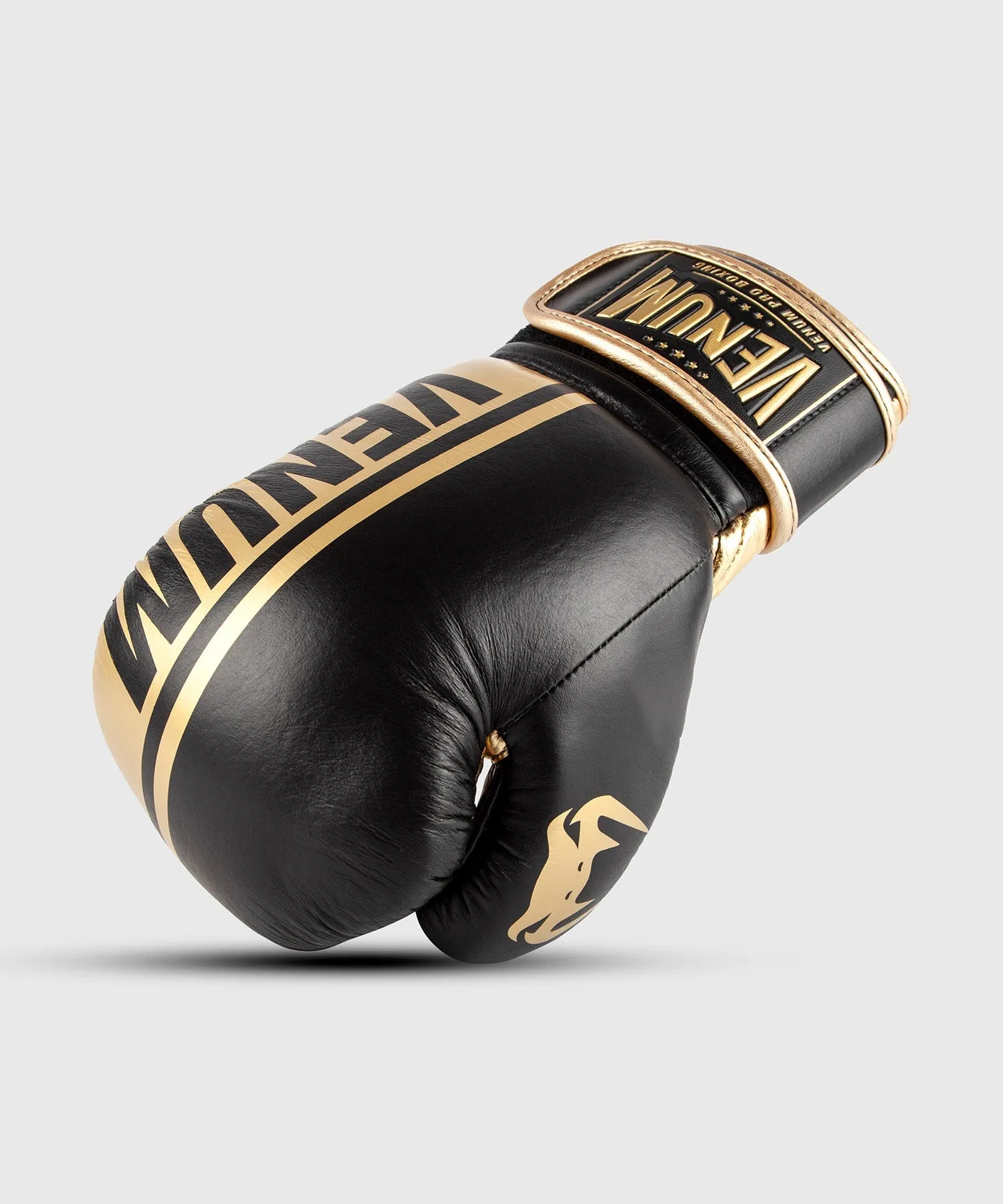 Venum Shield Pro Boxing Gloves Velcro - Black/Gold