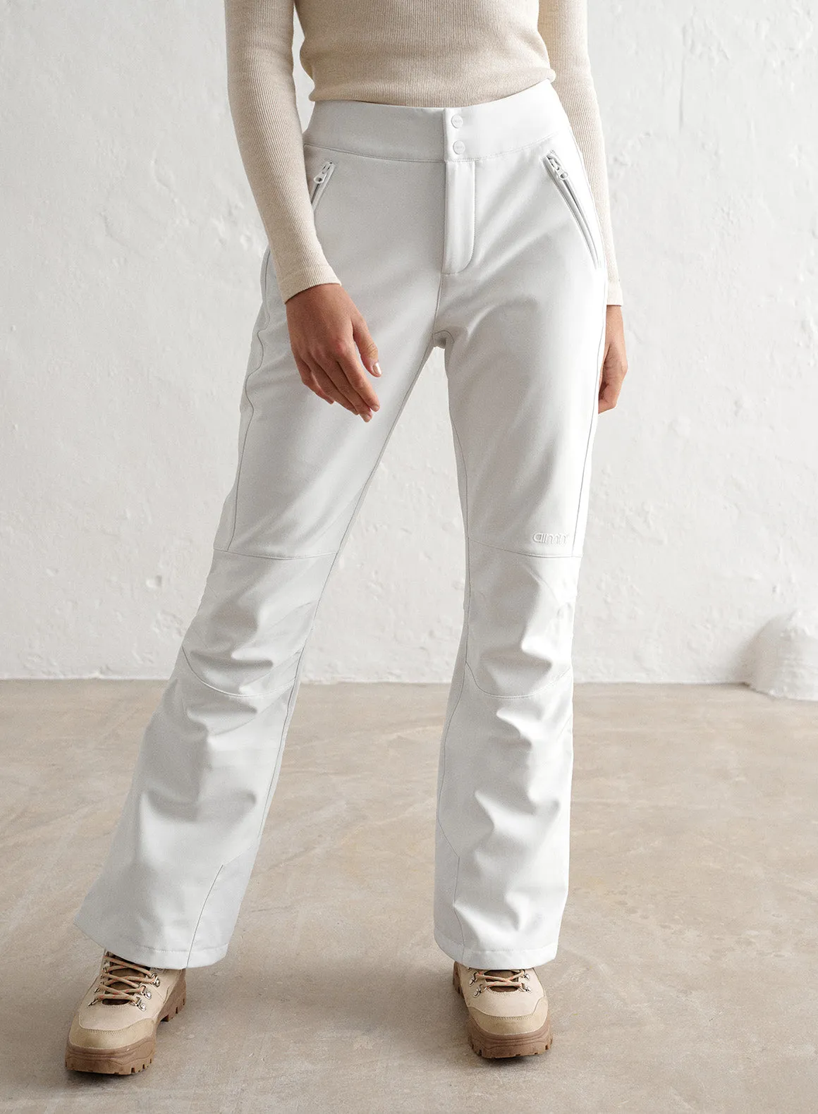 White Stretch Thermo Pants